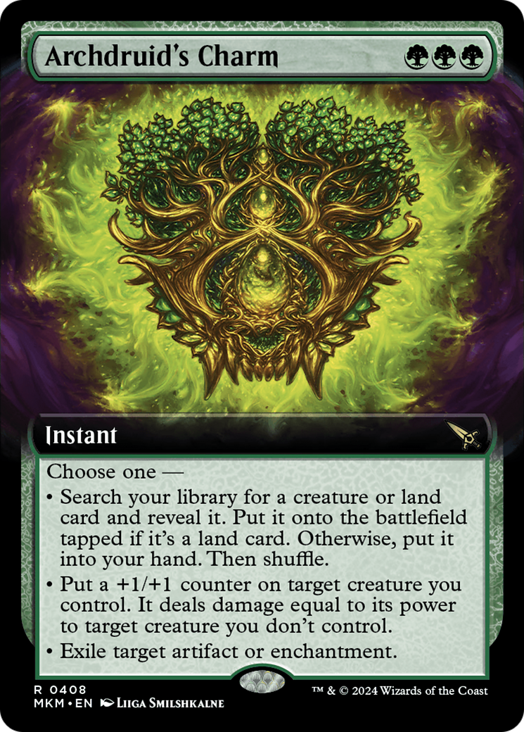Image of Archdruid's Charm (Extended Art) (MKM-408) - Murders at Karlov Manor: (Extended Art)