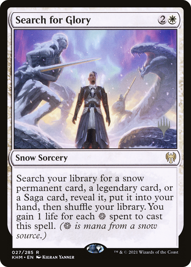Image of Search for Glory (PPKHM-027) - Kaldheim Promos: (snow) Foil