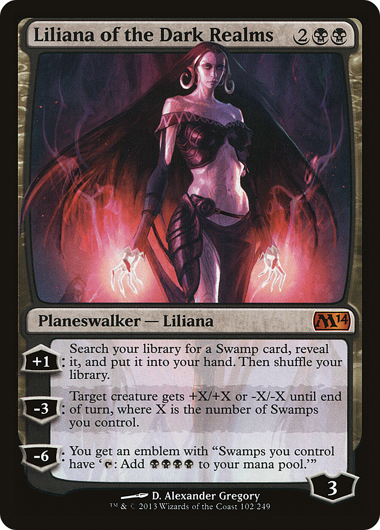 Image of Liliana of the Dark Realms (M14-102) - Magic 2014