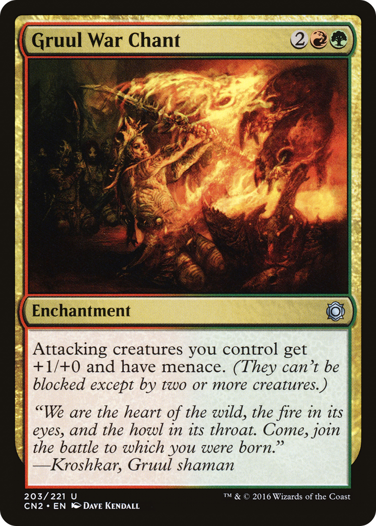 Image of Gruul War Chant (CN2-203) - Conspiracy: Take the Crown