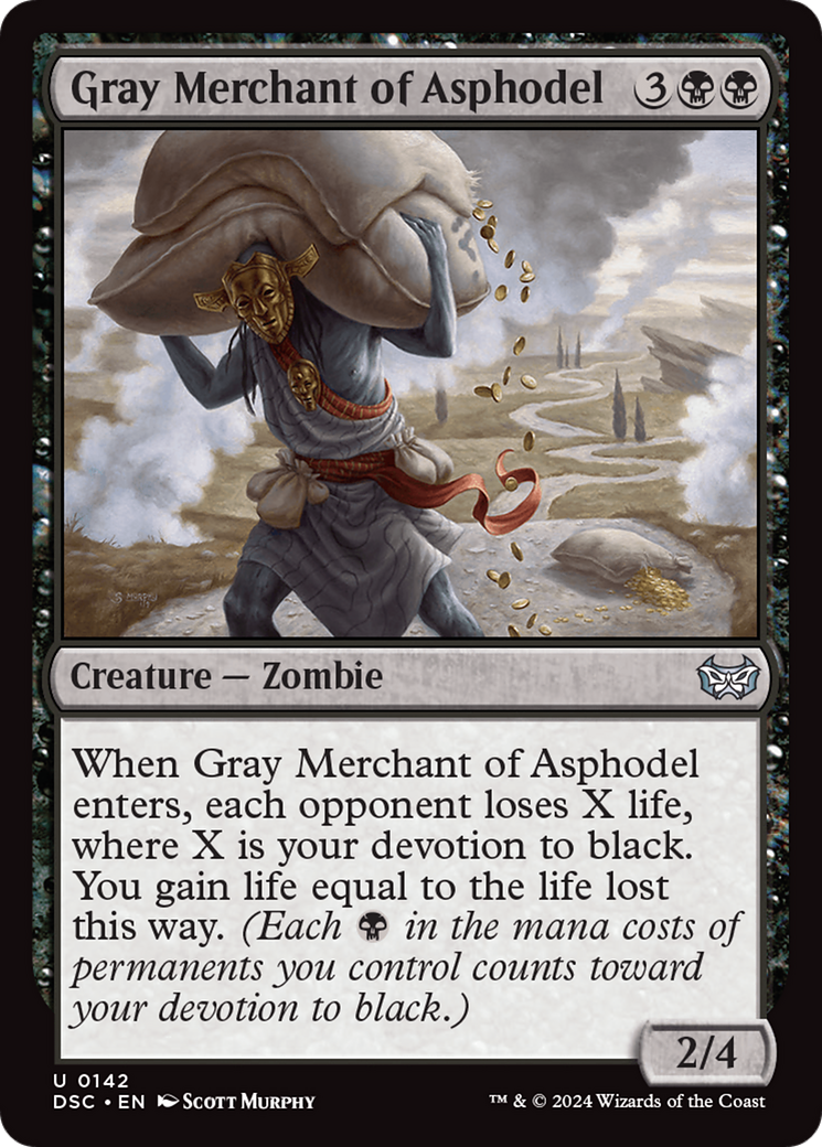 Image of Gray Merchant of Asphodel (DSC-142) - Duskmourn: House of Horror Commander
