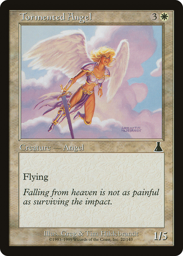 Image of Tormented Angel (UDS-022) - Urza's Destiny Foil