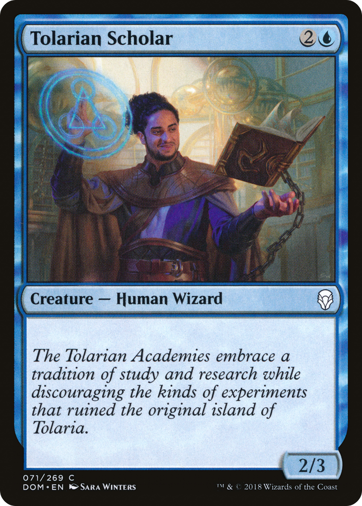 Image of Tolarian Scholar (DOM-071) - Dominaria Foil