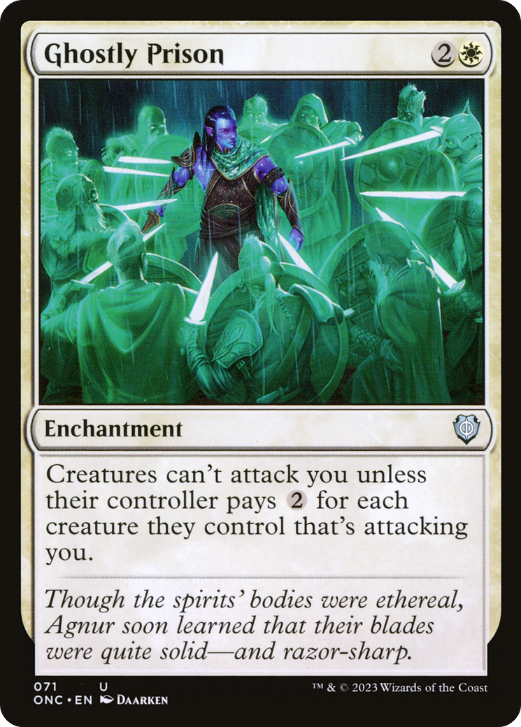 Image of Ghostly Prison (ONC-071) - Phyrexia: All Will Be One Commander