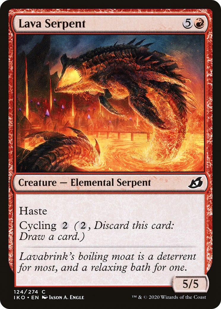 Image of Lava Serpent (IKO-124) - Ikoria: Lair of Behemoths Foil