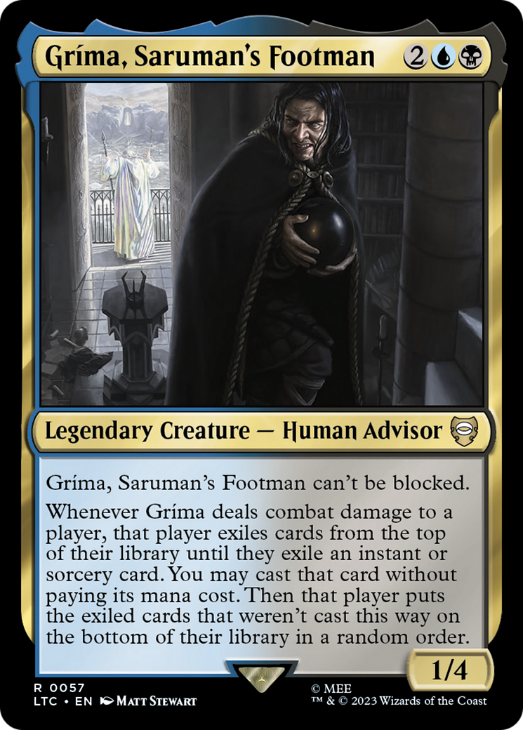 Image of Grima, Saruman's Footman (LTC-057) - Tales of Middle-earth Commander