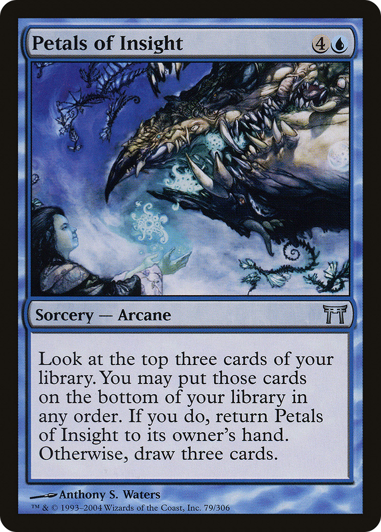 Image of Petals of Insight (CHK-079) - Champions of Kamigawa Foil