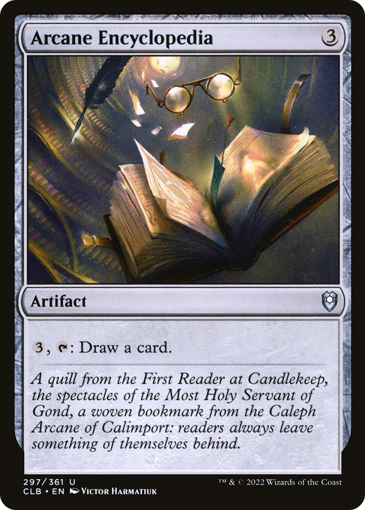 Image of Arcane Encyclopedia (CLB-297) - Commander Legends: Battle for Baldur's Gate
