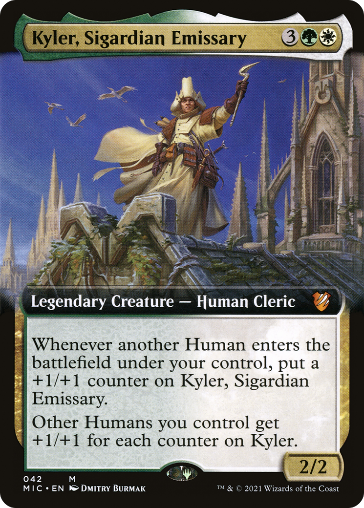 Image of Kyler, Sigardian Emissary (Extended Art) (MIC-042) - Midnight Hunt Commander: (Extended Art)