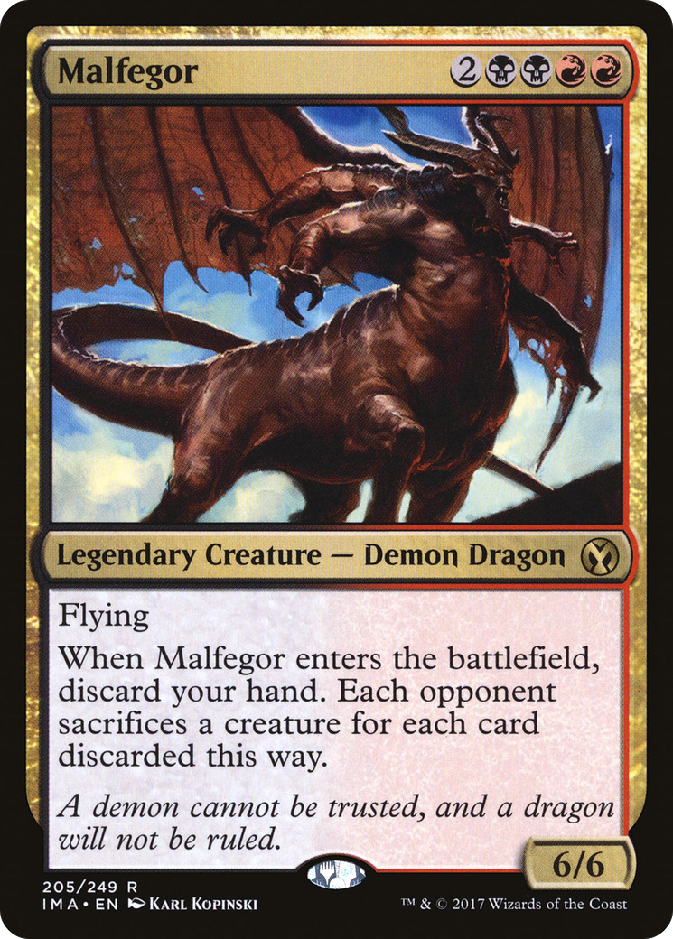Image of Malfegor (IMA-205) - Iconic Masters Foil