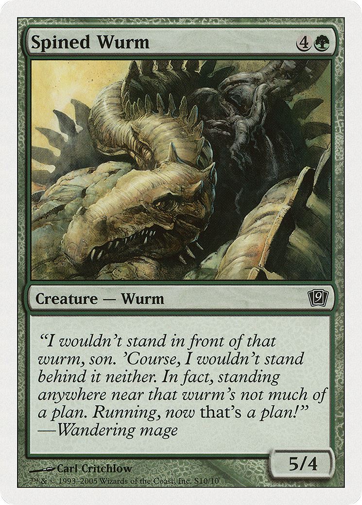 Image of Spined Wurm (9ED-S10) - 9th Edition