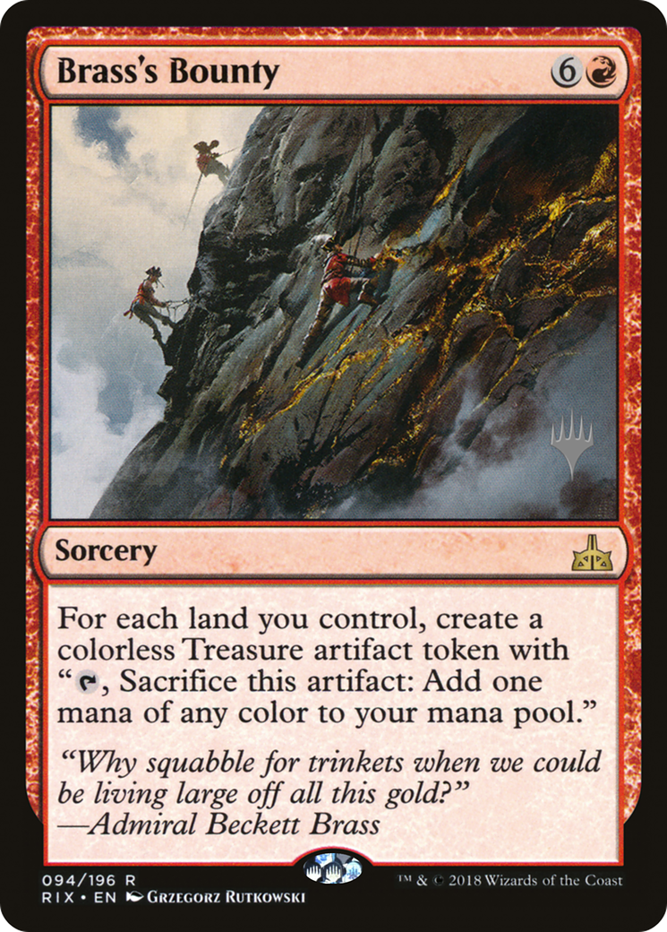 Image of Brass's Bounty (PPSTX-094) - Rivals of Ixalan Promos