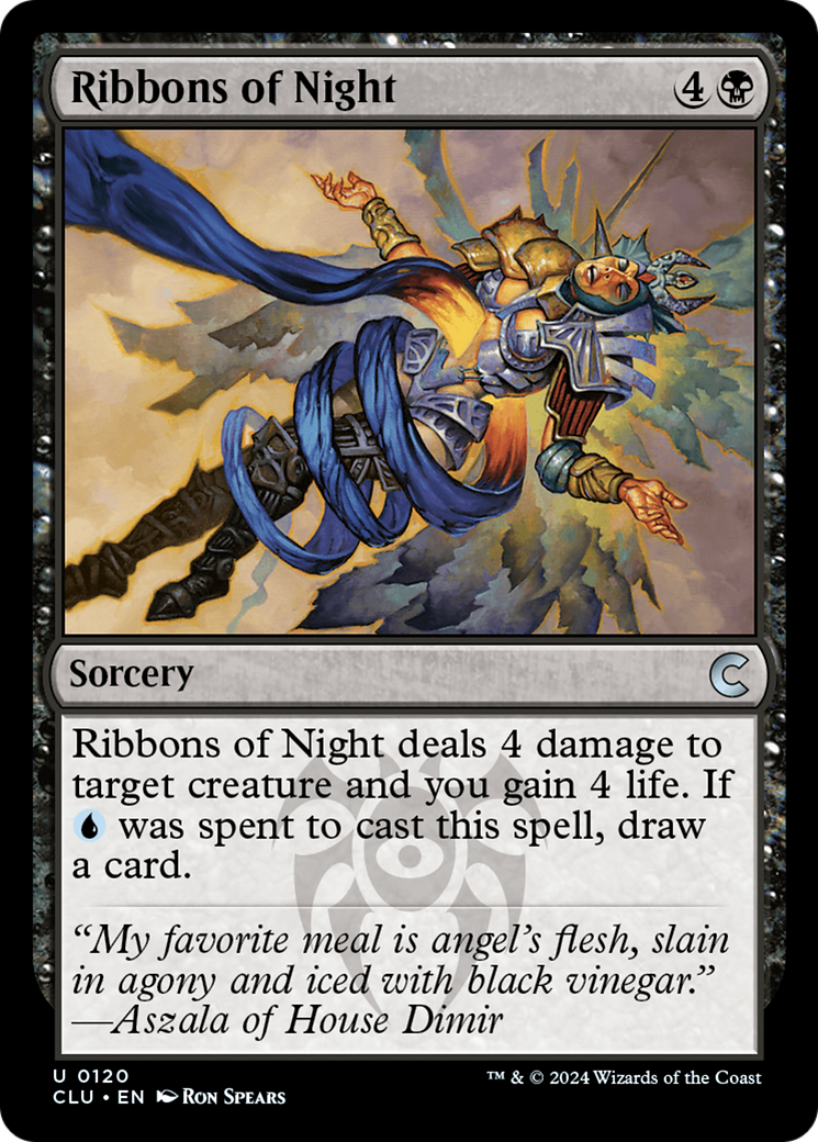 Image of Ribbons of Night (CLU-120) - Ravnica: Clue Edition