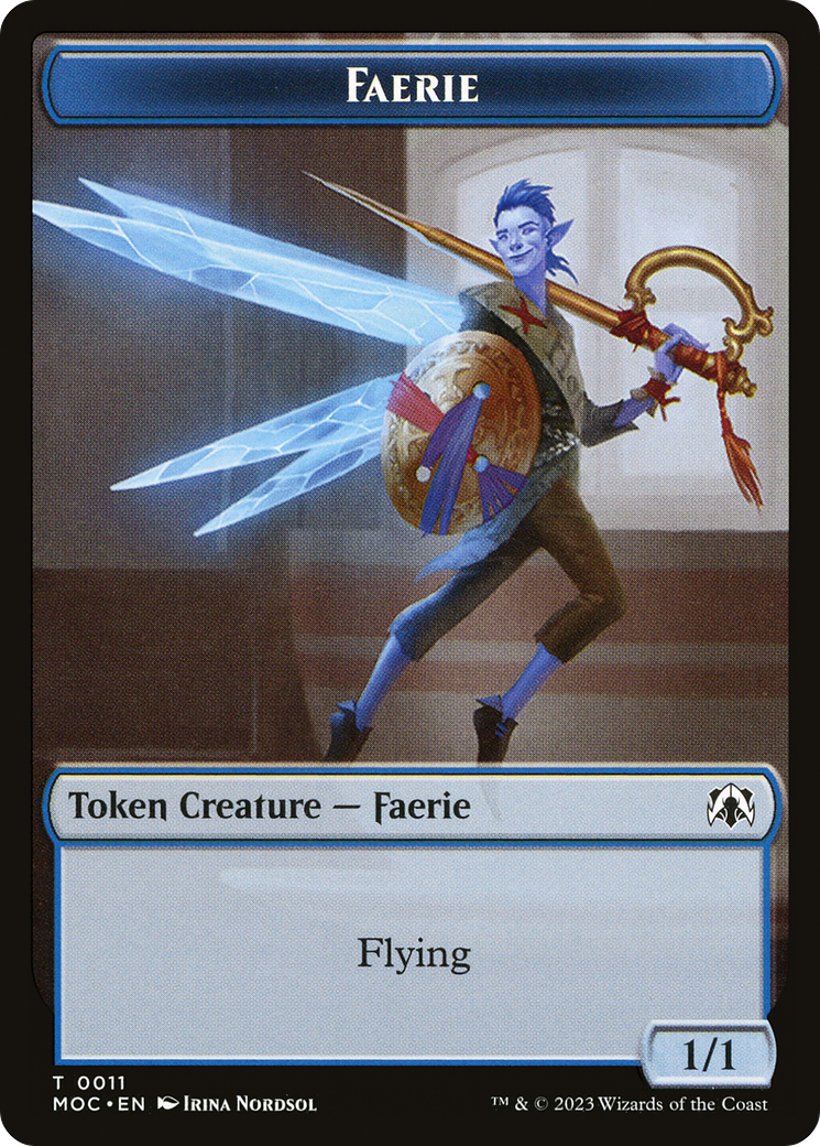 Image of Faerie (TMOC-011) - March of the Machine Commander Tokens