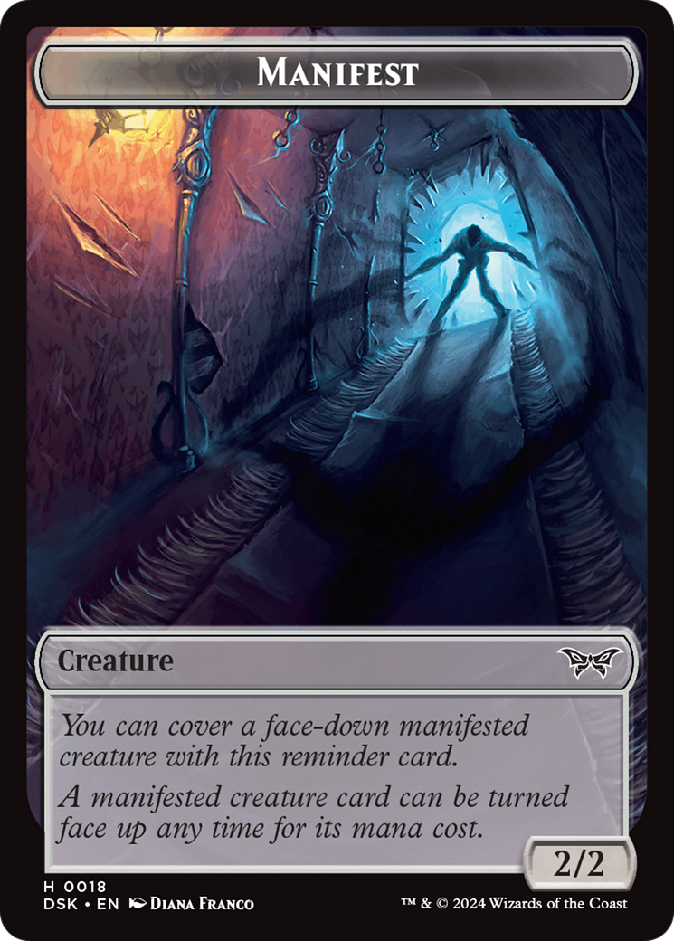 Image of Manifest (TDSK-018) - Duskmourn: House of Horror Tokens