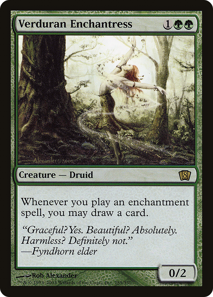 Image of Verduran Enchantress (8ED-285) - 8th Edition