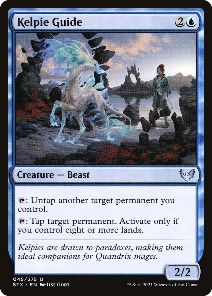 Image of Kelpie Guide (STX-045) - Strixhaven: School of Mages Foil