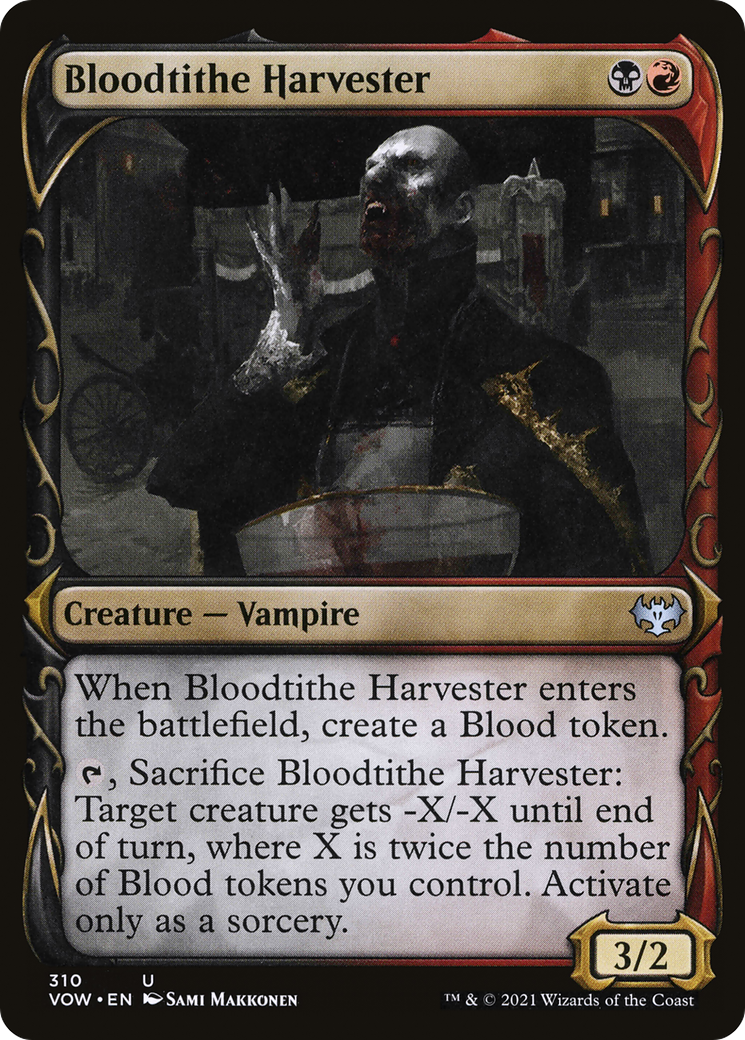 Image of Bloodtithe Harvester (Showcase) (VOW-310) - Innistrad: Crimson Vow: (Showcase) Foil