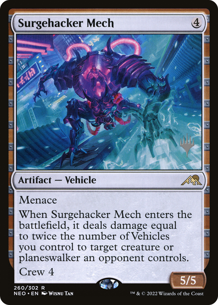 Image of Surgehacker Mech (PPNEO-260) - Kamigawa: Neon Dynasty Promos
