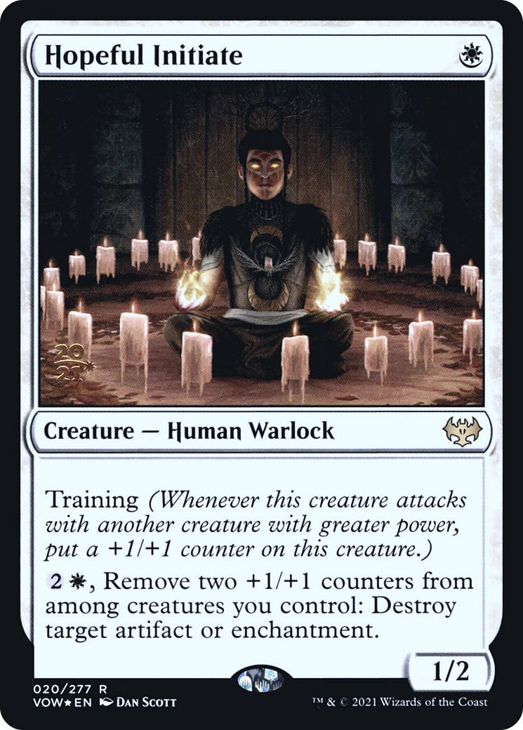 Image of Hopeful Initiate (PRE-020) - Innistrad: Crimson Vow Promos Foil