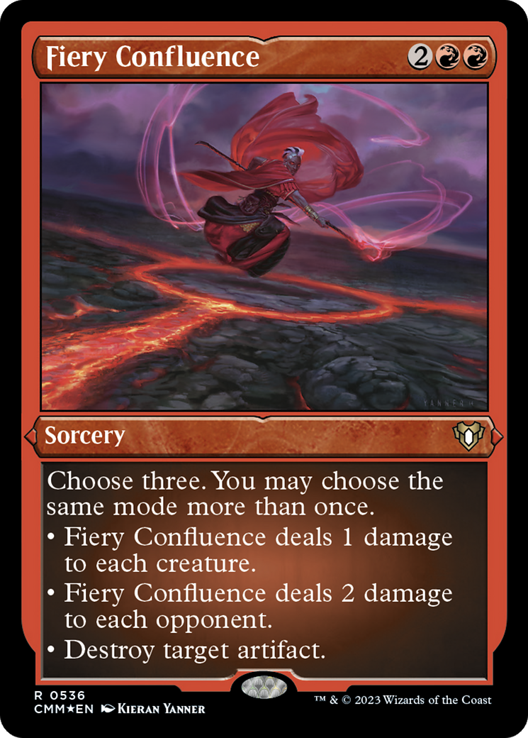 Image of Fiery Confluence (CMM-536) - Commander Masters Etched Foil