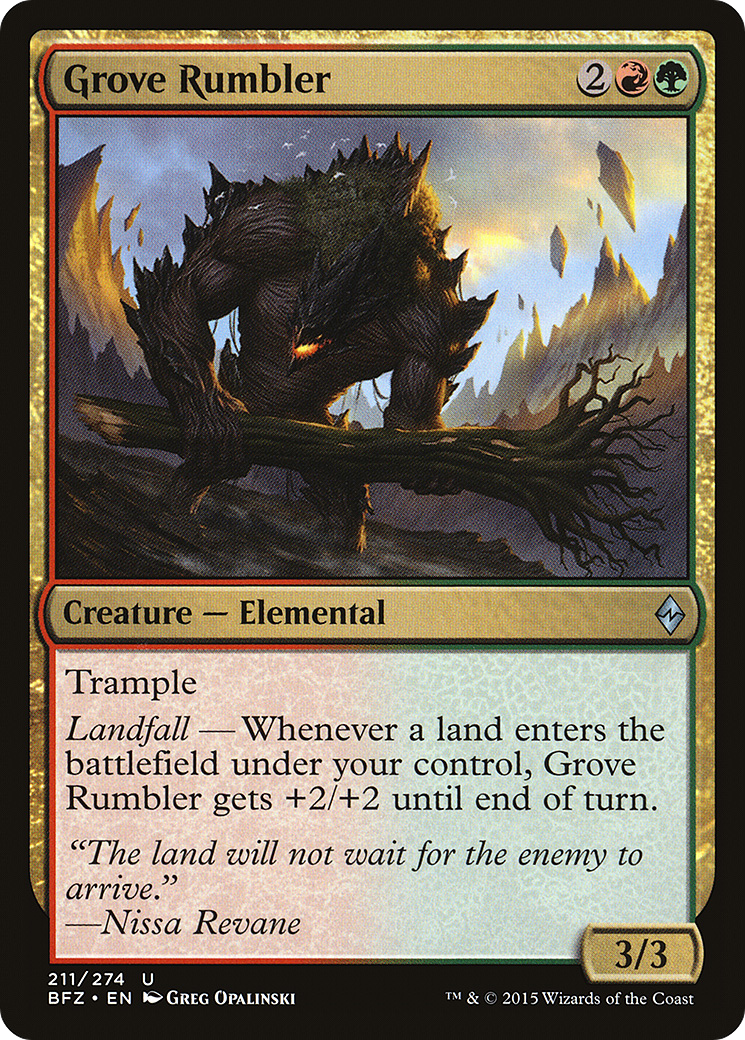 Image of Grove Rumbler (BFZ-211) - Battle for Zendikar