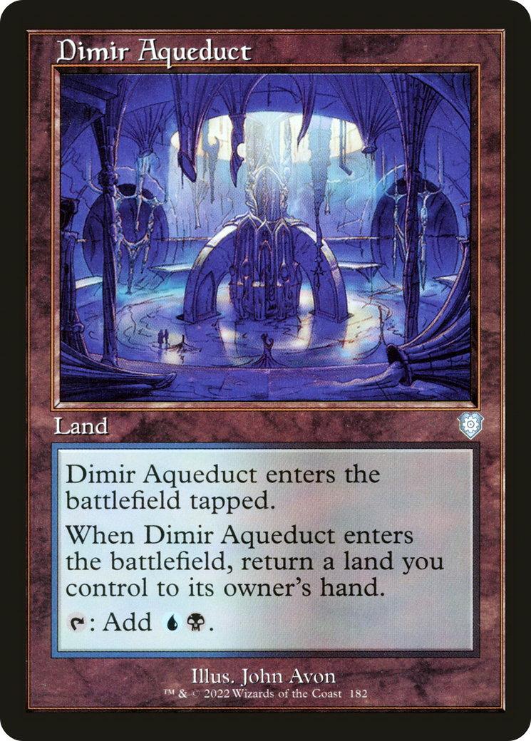 Image of Dimir Aqueduct (Retro Frame) (BRC-182) - The Brothers' War Commander