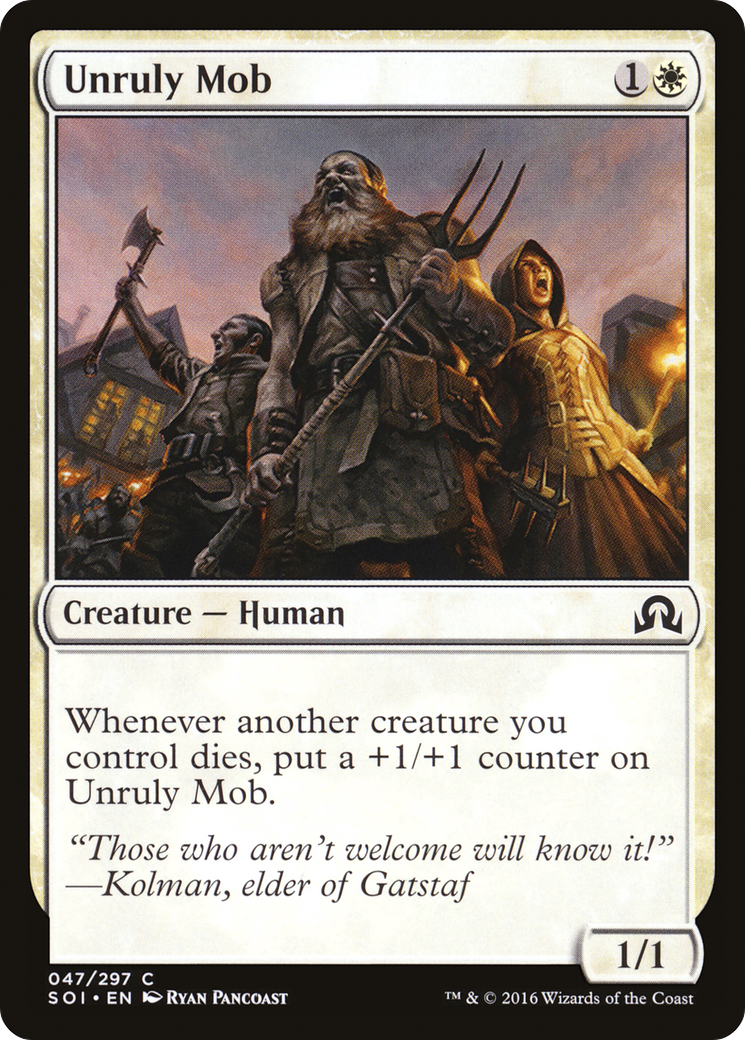 Image of Unruly Mob (SOI-047) - Shadows over Innistrad