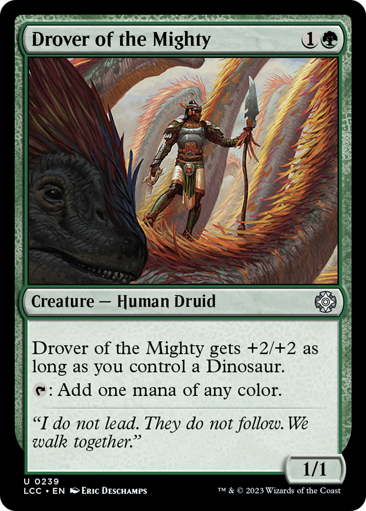 Image of Drover of the Mighty (LCC-239) - The Lost Caverns of Ixalan Commander
