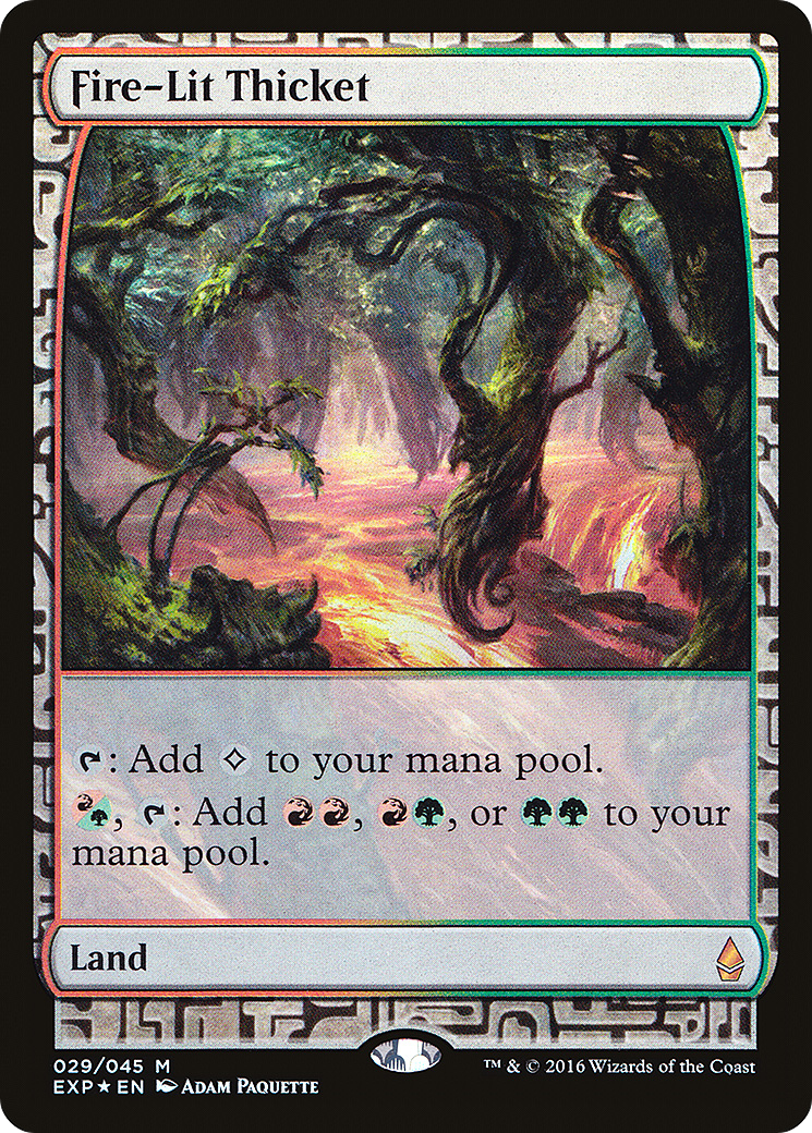 Image of Fire-Lit Thicket (EXP-029) - Zendikar Expeditions Foil