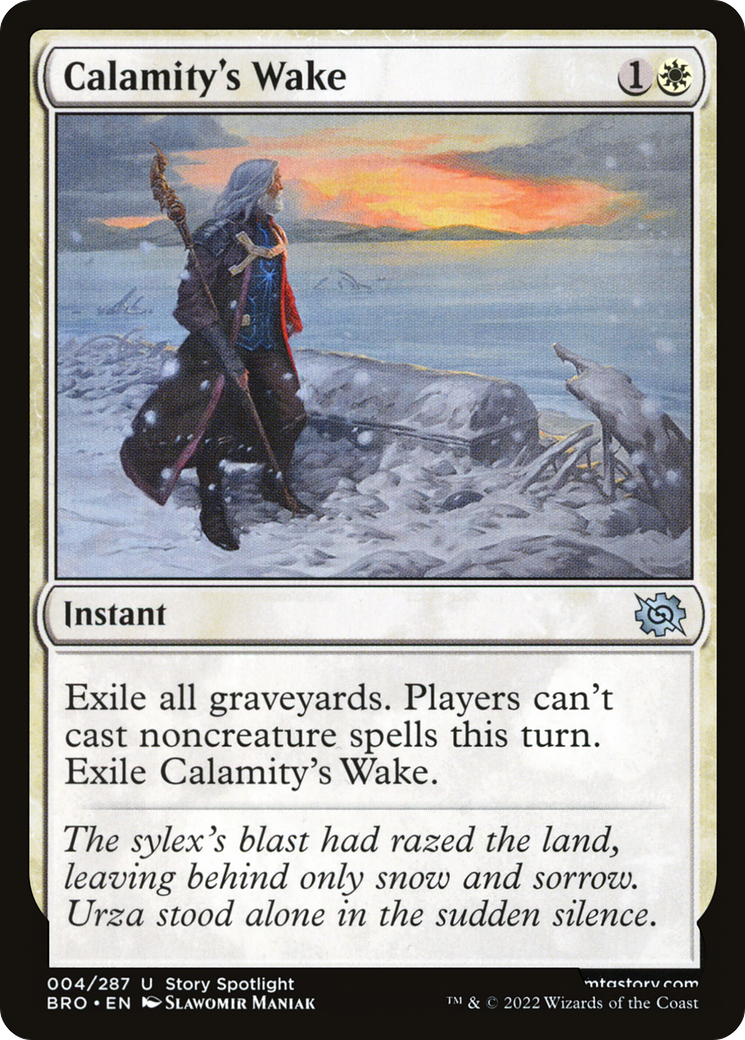 Image of Calamity's Wake (BRO-004) - The Brothers' War Foil