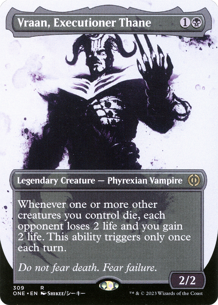 Image of Vraan, Executioner Thane (Showcase) (ONE-309) - Phyrexia: All Will Be One: (Showcase) (Borderless)