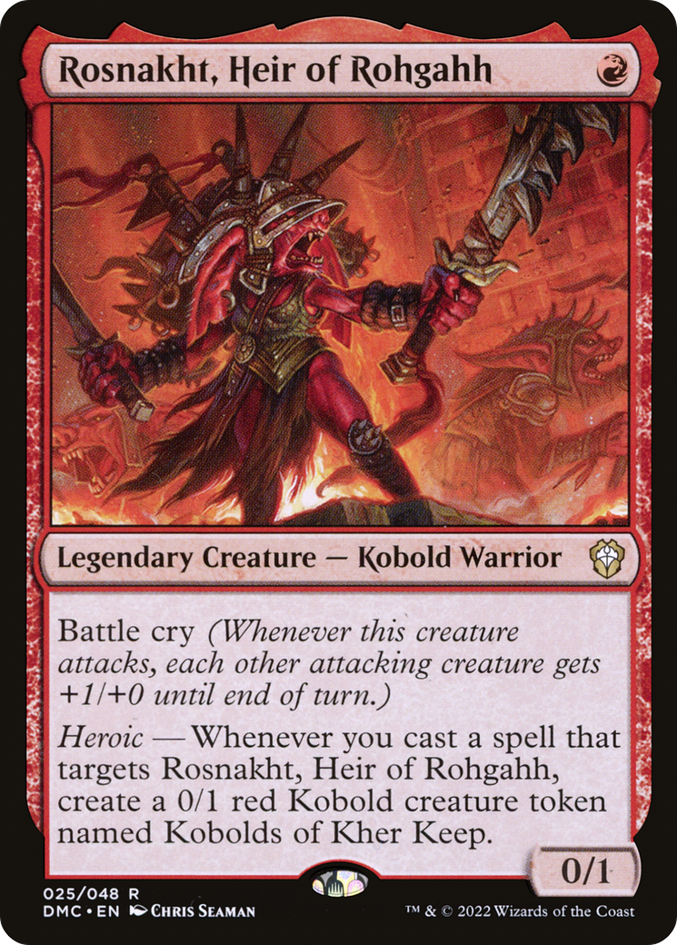 Image of Rosnakht, Heir of Rohgahh (DMC-025) - Dominaria United Commander Foil
