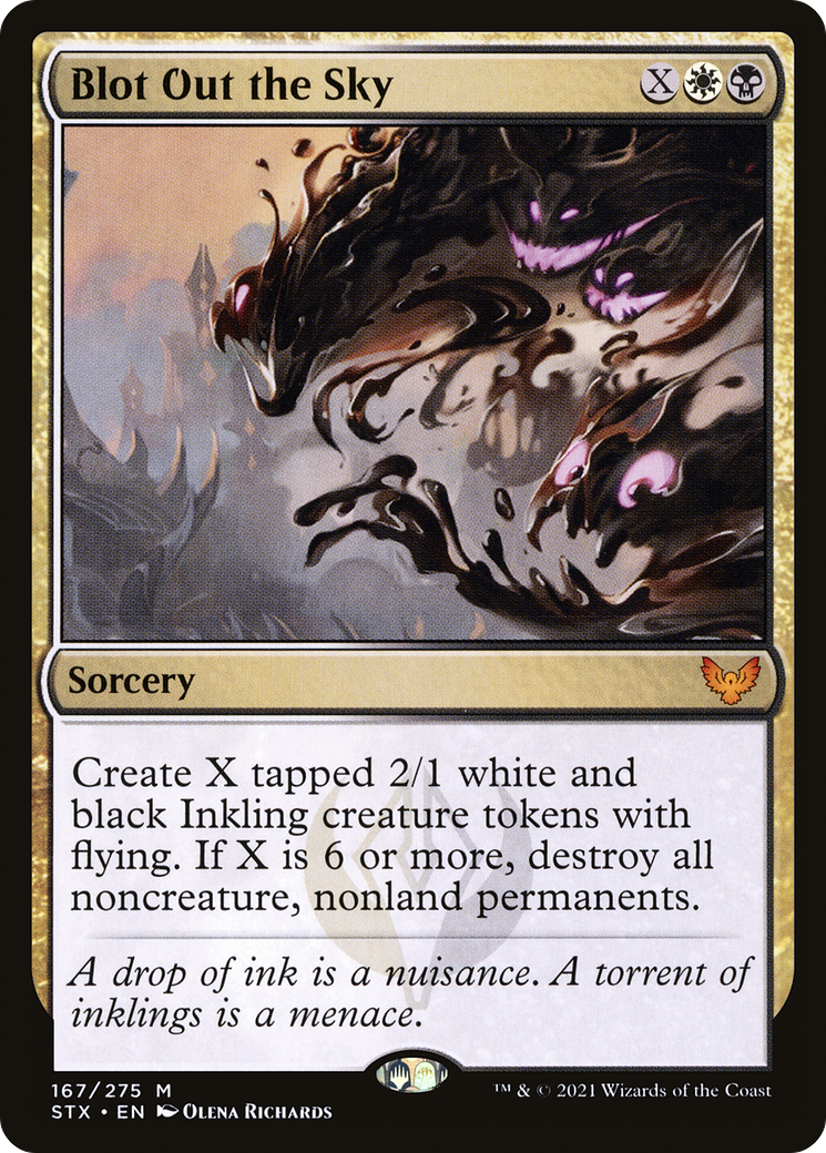 Image of Blot Out the Sky (STX-167) - Strixhaven: School of Mages Foil