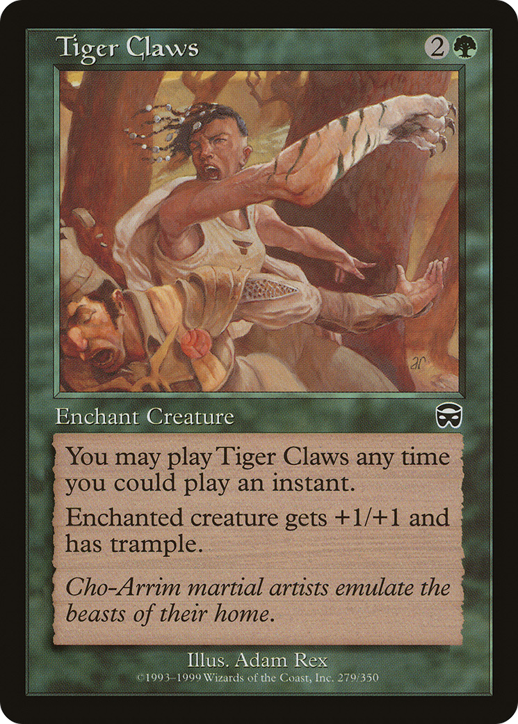 Image of Tiger Claws (MMQ-279) - Mercadian Masques