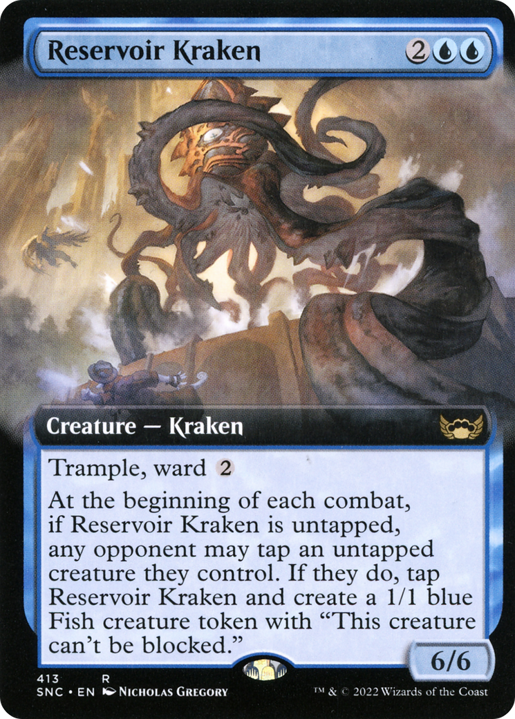 Image of Reservoir Kraken (Extended Art) (SNC-413) - Streets of New Capenna: (Extended Art) Foil