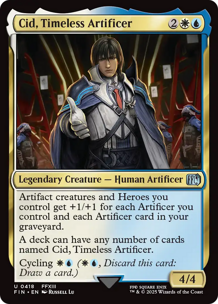 Image of Cid, Timeless Artificer (0418) (FIN-418) - FINAL FANTASY Foil