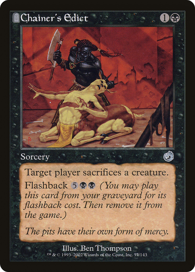 Image of Chainer's Edict (TOR-057) - Torment: (tombstone)