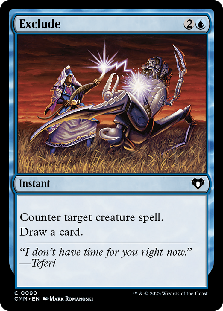 Image of Exclude (CMM-090) - Commander Masters Foil