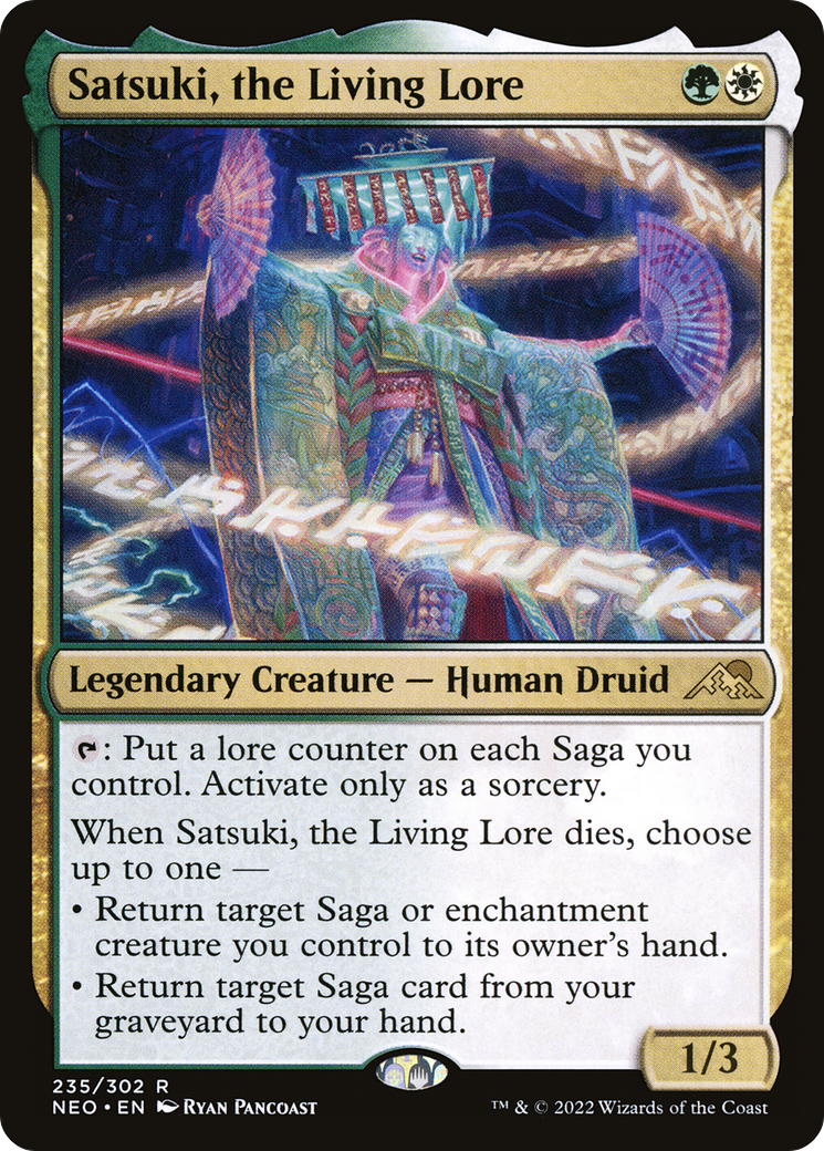 Image of Satsuki, the Living Lore (NEO-235) - Kamigawa: Neon Dynasty