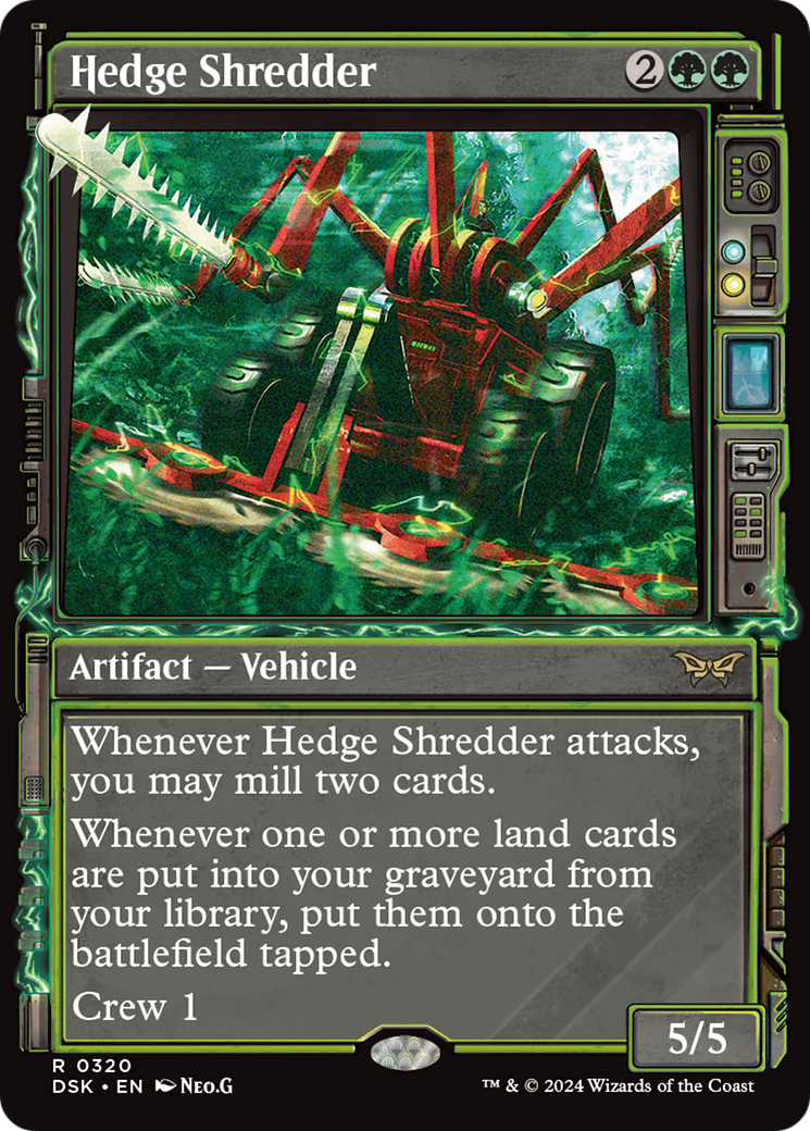 Image of Hedge Shredder (Showcase) (DSK-320) - Duskmourn: House of Horror: (Showcase)