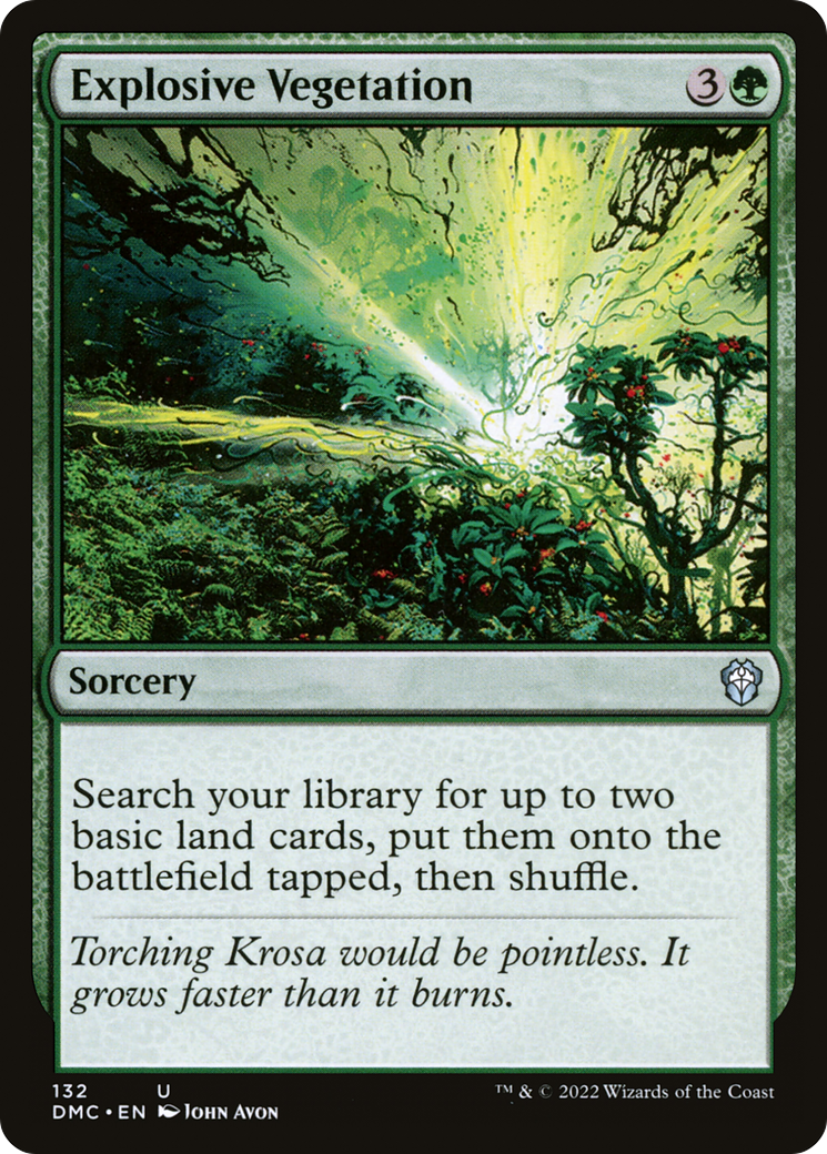 Image of Explosive Vegetation (DMC-132) - Dominaria United Commander