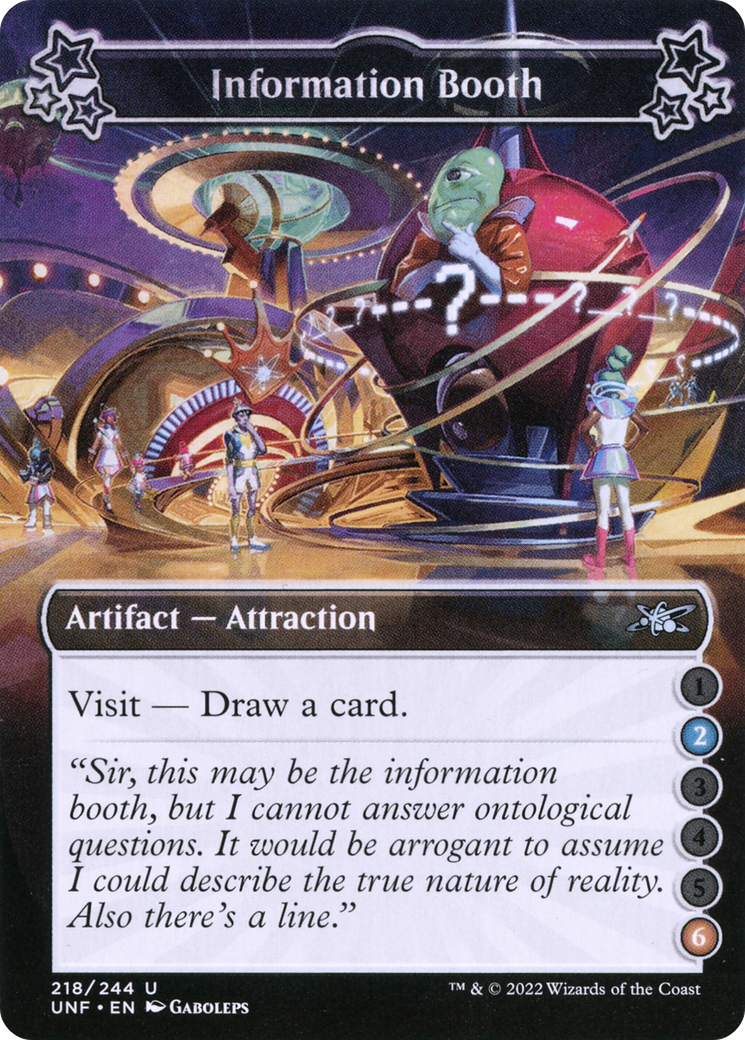 Image of Information Booth (2-6) (UNF-218) - Unfinity Foil