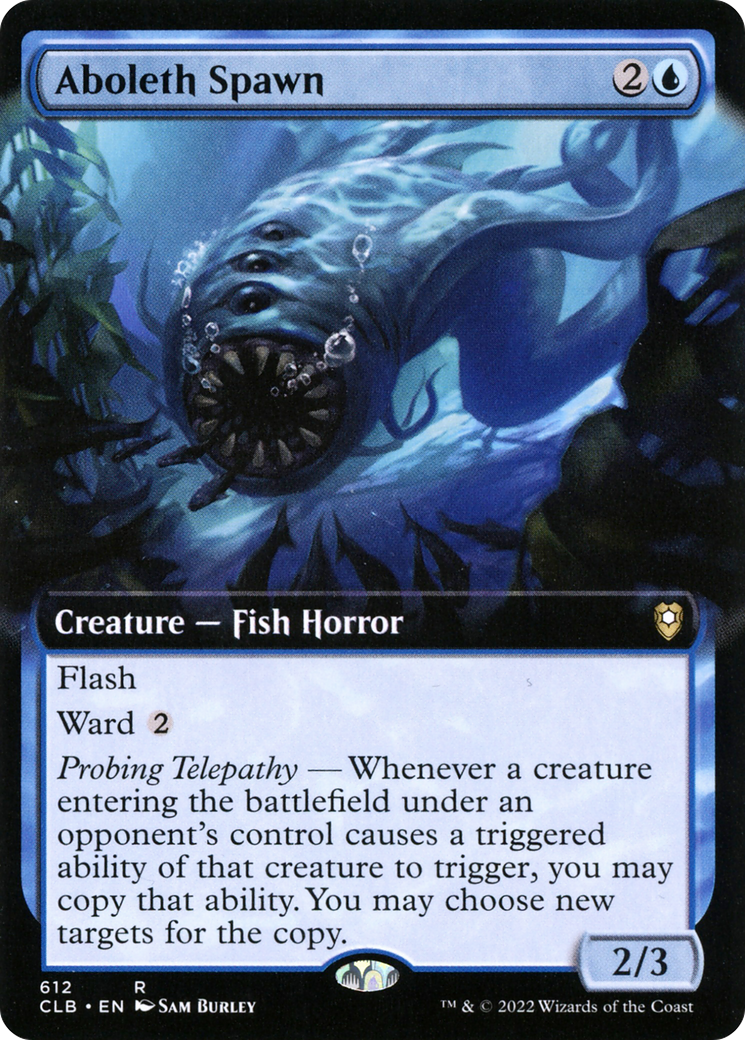 Image of Aboleth Spawn (Extended Art) (CLB-612) - Commander Legends: Battle for Baldur's Gate: (Extended Art)