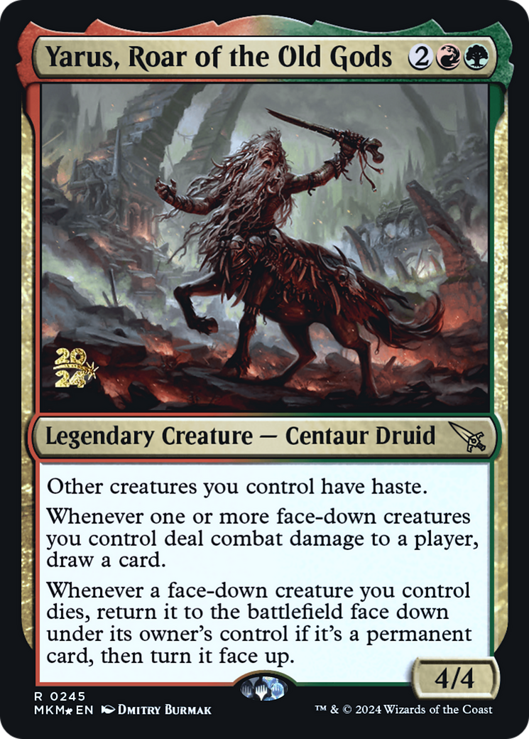 Image of Yarus, Roar of the Old Gods (PRE-245) - Murders at Karlov Manor Promos Foil