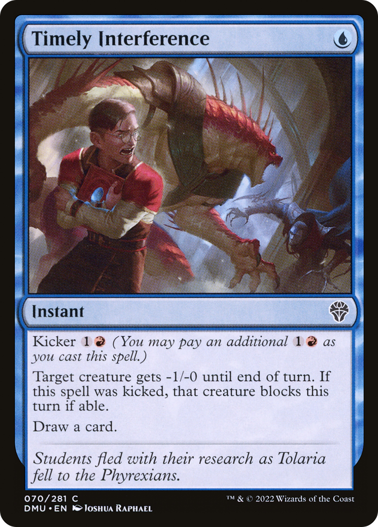 Image of Timely Interference (DMU-070) - Dominaria United Foil