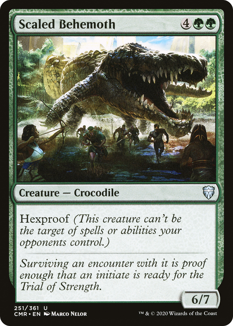 Image of Scaled Behemoth (CMR-251) - Commander Legends Foil