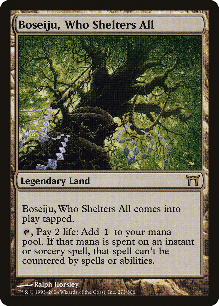 Image of Boseiju, Who Shelters All (CHK-273) - Champions of Kamigawa Foil