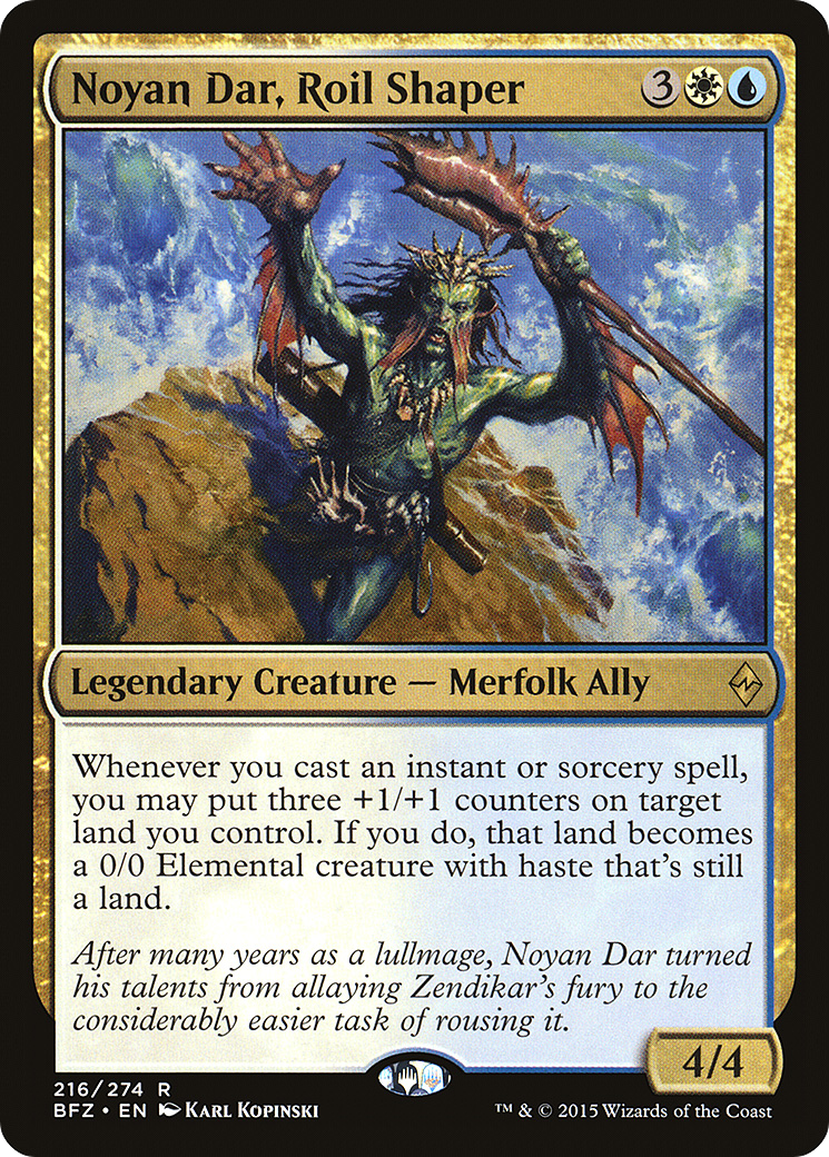 Image of Noyan Dar, Roil Shaper (BFZ-216) - Battle for Zendikar Foil