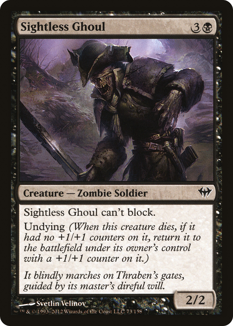 Image of Sightless Ghoul (DKA-073) - Dark Ascension Foil